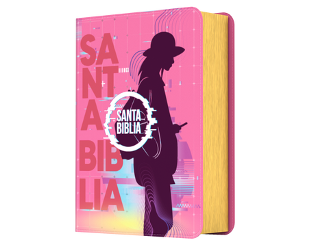 Image of BIBLIA RVR 1960 COMPACTA JOVENES ROSADO SIMIL PIEL