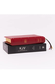 KJV, Personal Size Large Print Single-Column Reference Bible, Premium Goatskin Leather, Red, Premier Collection, Red Letter, Comfort Print: Holy Bible, King James Version