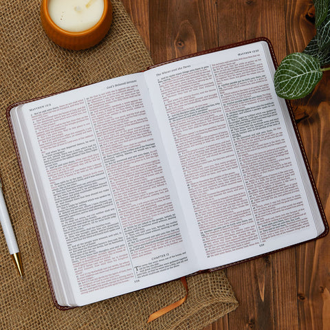 Image of KJV Holy Bible: Deluxe Gift, Pink Leathersoft, Red Letter, Comfort Print