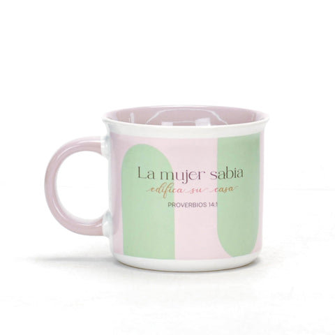 Image of Taza 18 OZ Colección Mujer Virtuosa La Mujer Sabia