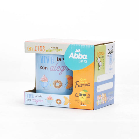 Image of Taza 12 OZ Colección Comparte Vive con Alegría