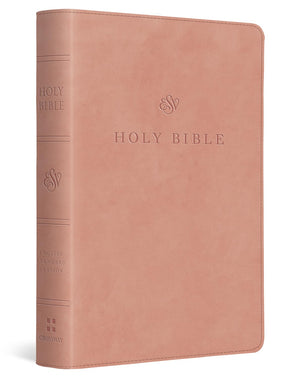 ESV LARGE PRINT COMPACT BIBLE (TRUTONE, BLUSH ROSE)