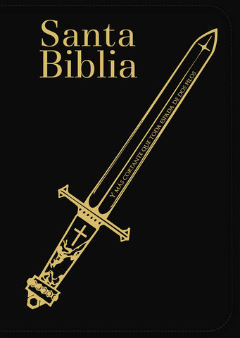 Image of Biblia RVR 1960 Letra Súper Gigante Símil Negro Espada