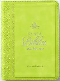 Image of Biblia RVR 1960 Letra Grande Tamaño Manual Neoclassic Verde lima Símil Piel