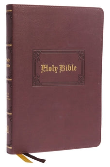 Image of KJV, Thinline Bible, Large Print, Vintage Series, Leathersoft, Brown, Red Letter, Comfort Print: Holy Bible, King James Version