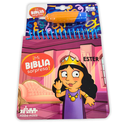 Image of ESTER COLECCION MI BIBLIA SORPRESA PINTA CON AGUA