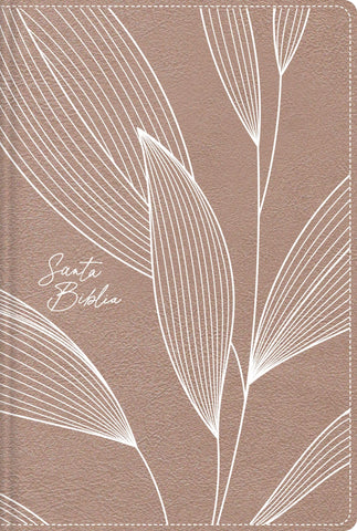 Image of Biblia NBLA Edición Versificada Tamaño Bolsillo Piel  Oro Rosa Cierre Palabras de Jesús en Rojo Comfort Print