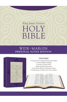 Holy Bible: Wide-Margin Personal Notes Edition [Lavender Plume]