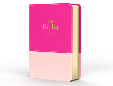 Image of Biblia RVR 1960 Letra Súper Gigante Símil Piel Duotone Rubor Frambuesa