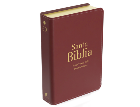 Image of BIBLIA RVR 1960 LETRA SUPER GIGANTE SIMIL PIEL BORGONA