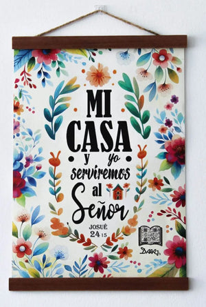 Mi Casa y Yo Servíremos al Señor - Josué 24:15 Pergamino Interactivo