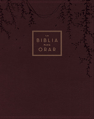 Biblia RVR 1960 para Orar Símil Piel Rojo Vino