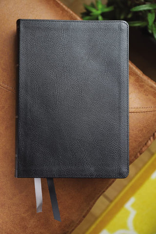 Image of NASB The Grace and Truth Study Bible (Trustworthy and Practical Insights) Leathersoft Navy Red Letter 1995 Text Comfort Print