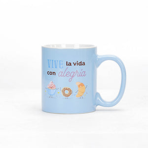 Taza 12 OZ Colección Comparte Vive con Alegría