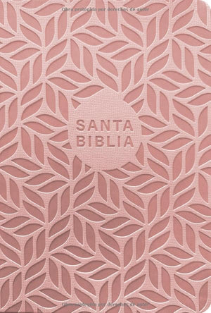 Biblia NTV Valor Prémium Letra Grande con Filament Símil Piel Rosa