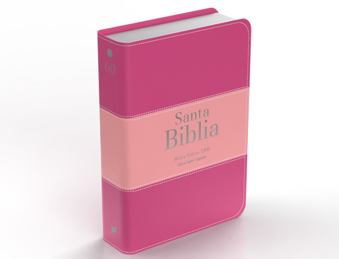 Image of BIBLIA RVR 1960 LETRA SUPER GIGANTE SIMIL PIEL FUCSIA ROSA