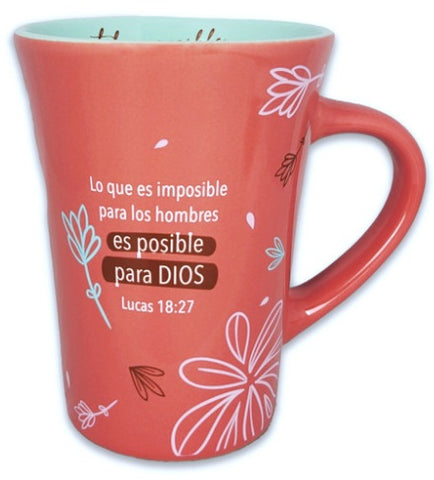 Image of Taza Mensajes de Bendicion Donde yo no Puedo Dios si Puede