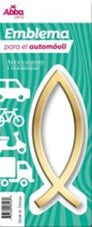 Image of EMBLEMA PARA AUTO 13 CM ICHTUS. DORADO