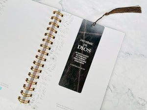 Marcador de Libro con Tassel. Hombre de Dios