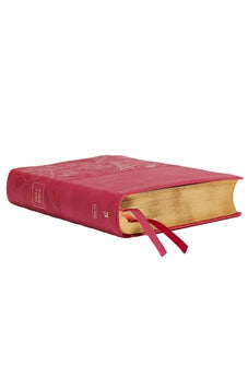 Image of NKJV, End-of-Verse Reference Bible, Personal Size Large Print, Leathersoft, Pink, Red Letter, Comfort Print: Holy Bible, New King James Version