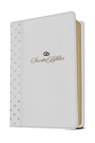 Image of Biblia NTV Letra Grande Tamaño Manualcon Filament Símil Piel Blanco Letra Roja