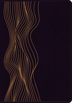 Biblia RVR 1960 de Estudio del Diario Vivir Símil Piel Morado Oscuro Letra Roja