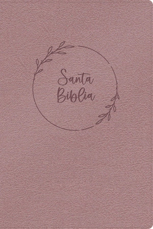 BIBLIA RVR 1960 LLETRA GIGANTE ROSA PERLA SIMIL PIEL