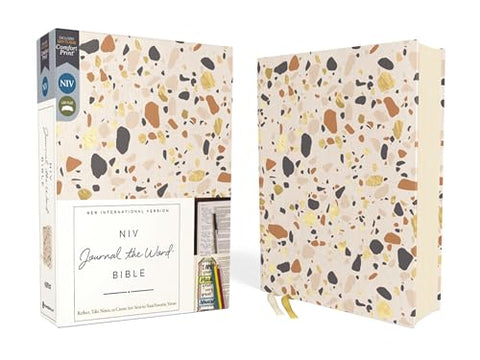 Image of NIV Journal the Word Bible (Perfect for Note-Taking) Cloth over Board Cream Red Letter Comfort Print: Reflect Take Notes or Create Art Next to Your Favorite Verses