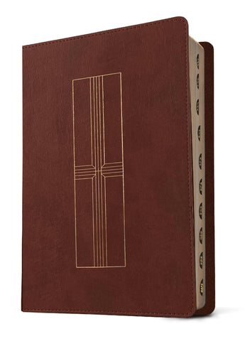 Image of Biblia NTV Ultrafina con Filament Café Símil Piel con Índice
