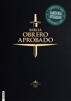 Biblia RVR 1960 Obrero Aprobado Símil Piel Negro