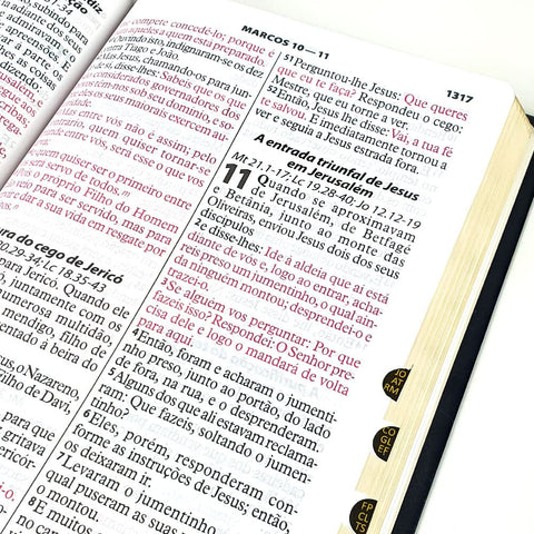 Image of BIBLIA EM PORTUGUES RA085TILEXGLV TAPA IMITACION CUERO NEGRO INDICE DIGITAL