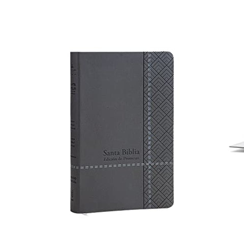 Image of Biblia RVR 1960 Letra Grande Tamaño Manual Gris Símil Piel