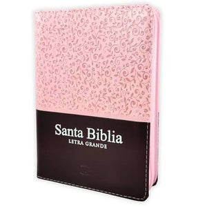 Biblia RVR 1960 Tapa PU Rosa Marrón Quinceañera