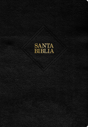 Biblia RVR 1960 Súper Gigante Negro Símil Piel con Índice *IRREGULAR*