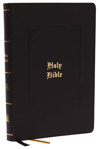 Image of KJV HOLY BIBLE: LARGE PRINT WITH 53,000 CENTER-COLUMN CROSS REFERENCES, BLACK LEATHERSOFT, RED LETTER, COMFORT PRINT: KING JAMES VERSION