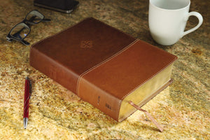 THE AMPLIFIED STUDY BIBLE, LEATHERSOFT, BROWN [LARGE PRINT]
