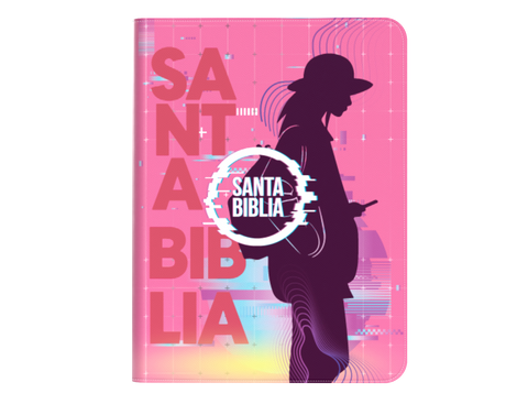 Image of BIBLIA RVR 1960 COMPACTA JOVENES ROSADO SIMIL PIEL