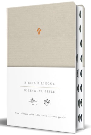 Biblia RVR 1960 ESV  Bilingüe Letra Grande Tapa Dura Tela Índice