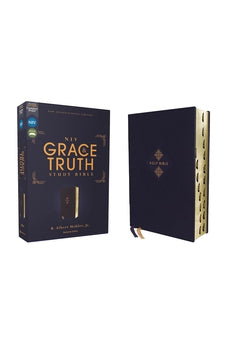 Image of NIV, The Grace and Truth Study Bible, Leathersoft, Navy, Red Letter, Thumb Indexed, Comfort Print