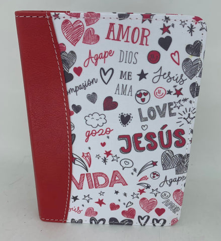 Image of Biblia RVR 1960 Bolsillo Símil Piel Rojo con Índice
