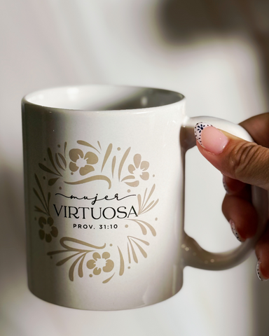 Image of Taza Minimalista: Mujer Virtuosa