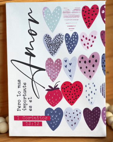 Image of MINI CANVAS - AMOR