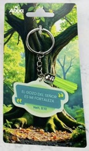 Llavero Acrílico con Tassel. El Gozo del Señor