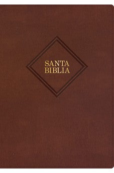 Image of Biblia RVR 1960 Súper Gigante Márron Piel con Índice