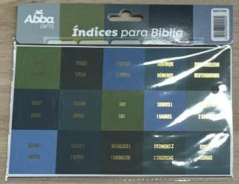 Image of INDICES PARA BIBLIA TONOS VERDE