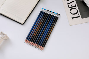 Pack 12 Lápices en Caja de Cartón Hombre de Dios