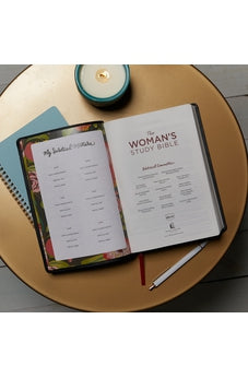 NKJV, The Woman's Study Bible, Cloth over Board, Cream, Red Letter, Full-Color Edition: Receiving God's Truth for Balance, Hope, and Transformation