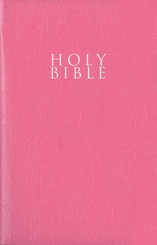 Image of NIV, GIFT AND AWARD BIBLE, LEATHER-LOOK, PINK, RED LETTER, COMFORT PRINT