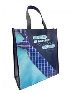 Bolsa Tote Bag Grande A Todo Color Bendito el Hombre