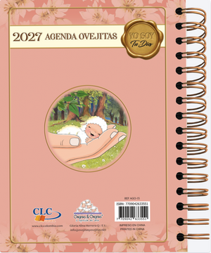 Ovejitas 2027 Agenda Color Rosado